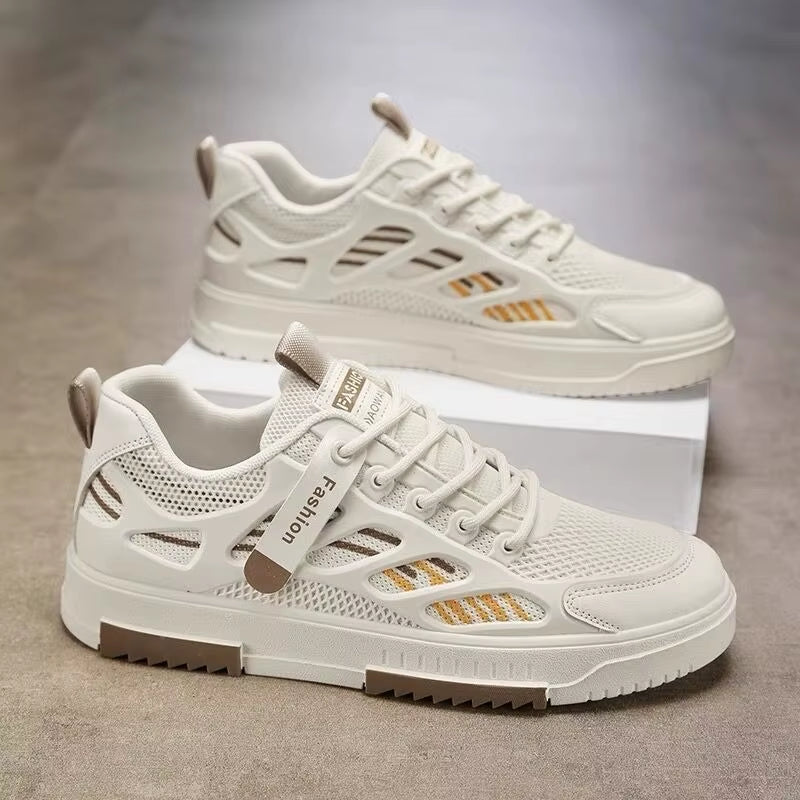 New Men'S Canvas Shoes Fashion Comfortable Sneakers Mesh Breathable Running Shoes for Men Outdoor Casual Shoes Tenis Para Hombre