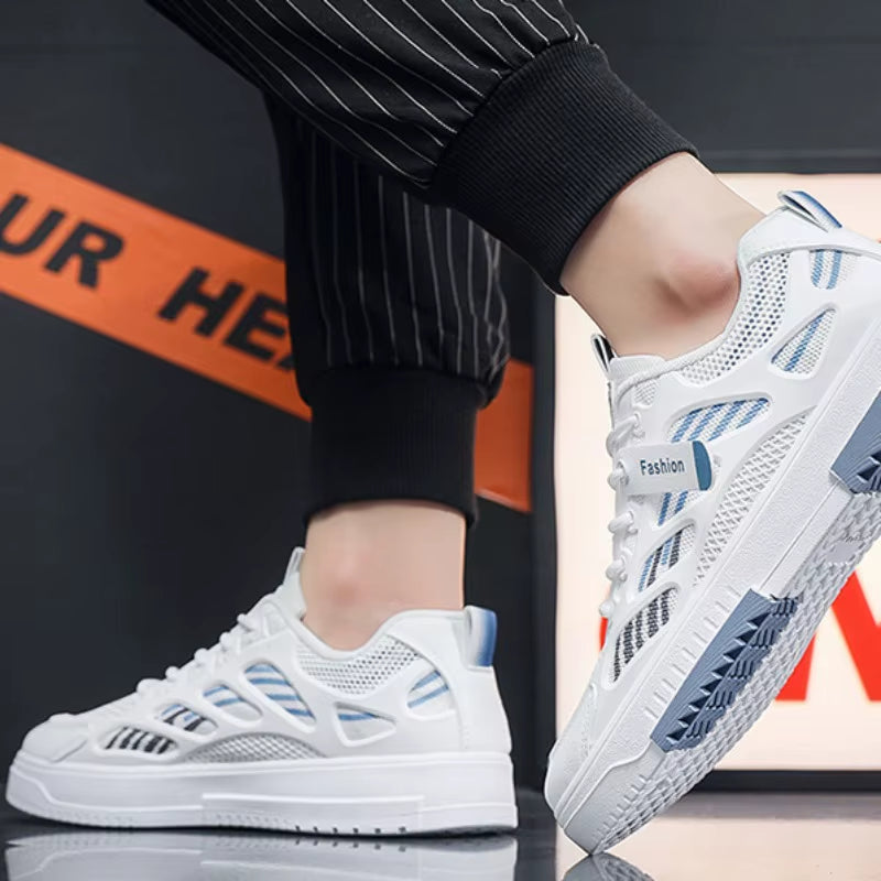 New Men'S Canvas Shoes Fashion Comfortable Sneakers Mesh Breathable Running Shoes for Men Outdoor Casual Shoes Tenis Para Hombre