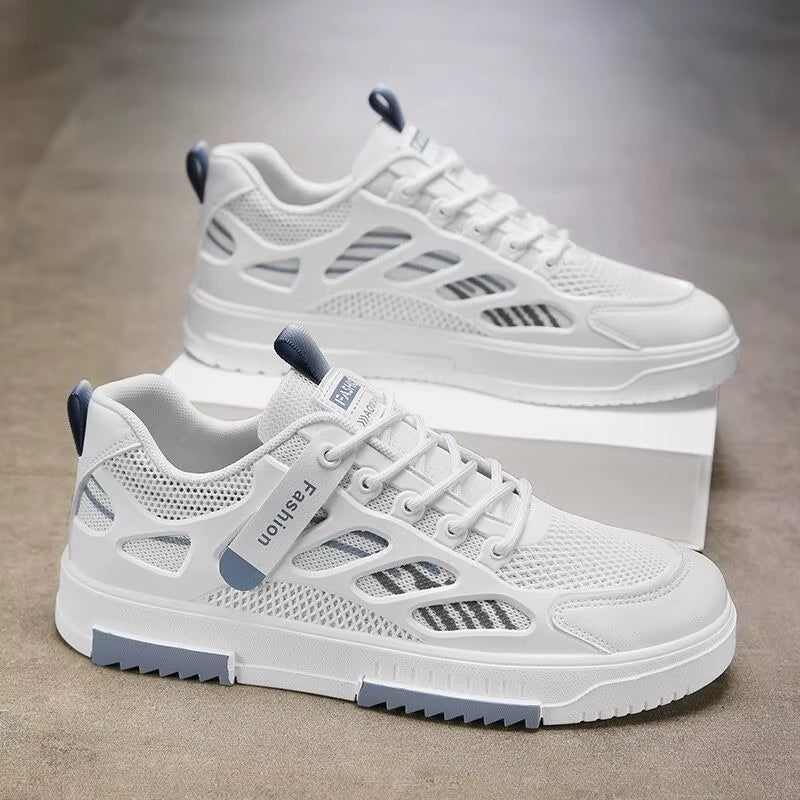 New Men'S Canvas Shoes Fashion Comfortable Sneakers Mesh Breathable Running Shoes for Men Outdoor Casual Shoes Tenis Para Hombre