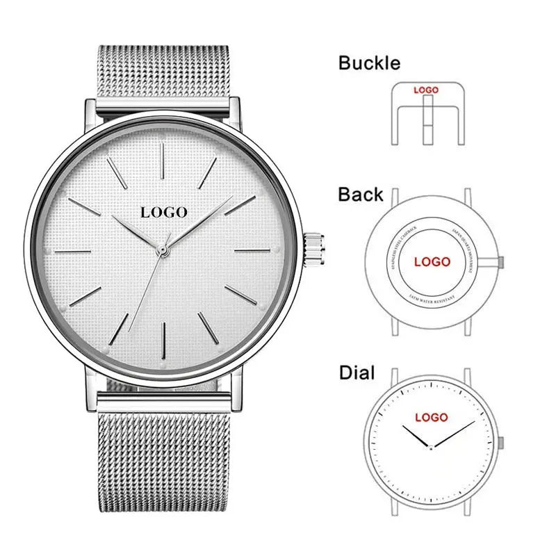 CL053 Minimalistic Private Label Watch Manufacturer Simple Design Your Own Watches Men OEM Watch