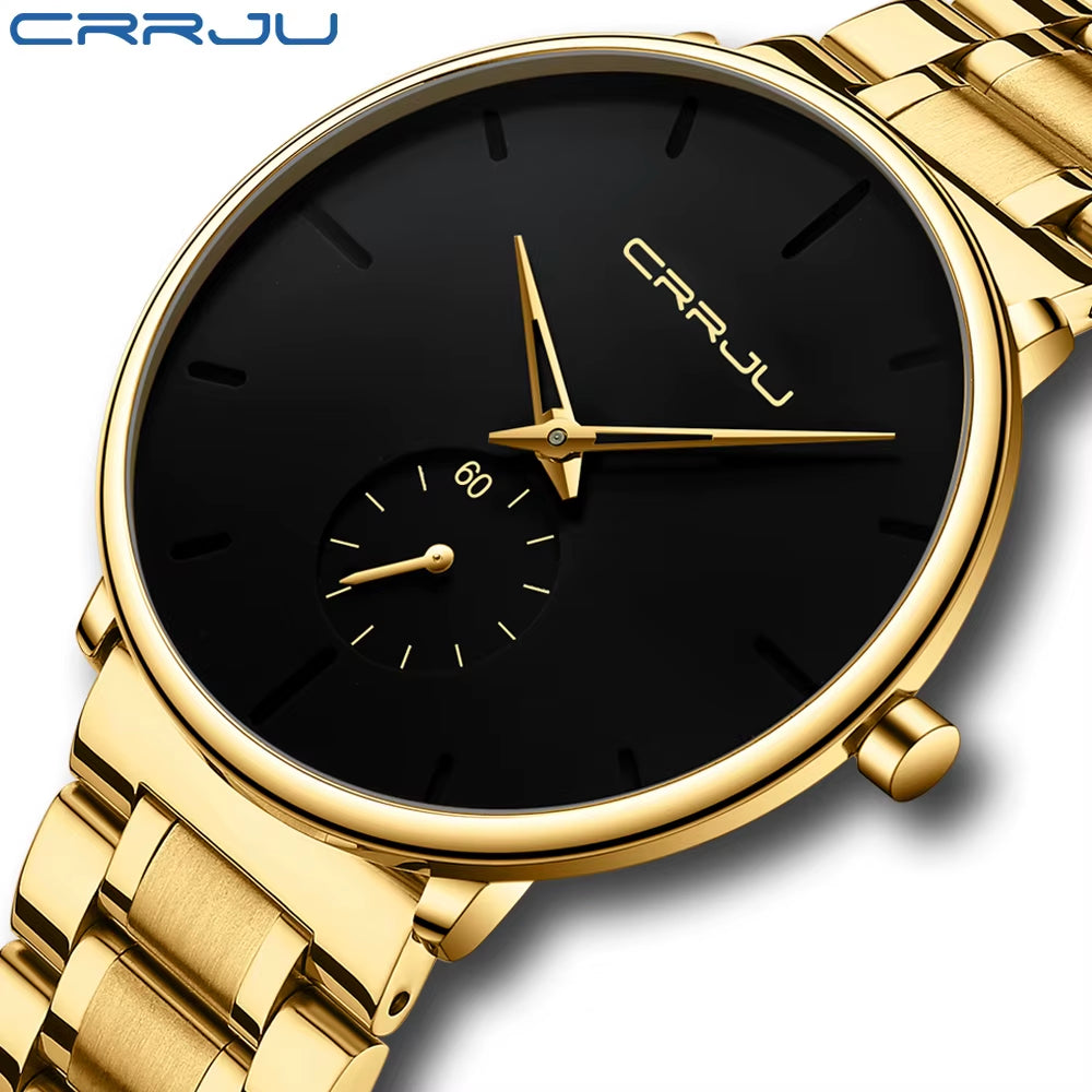 Mens Watches Stainless Steel Men'S Wrist Watch Casual Luxury Waterproof Sport Watch for Men Quartz Watch Relogio Masculino