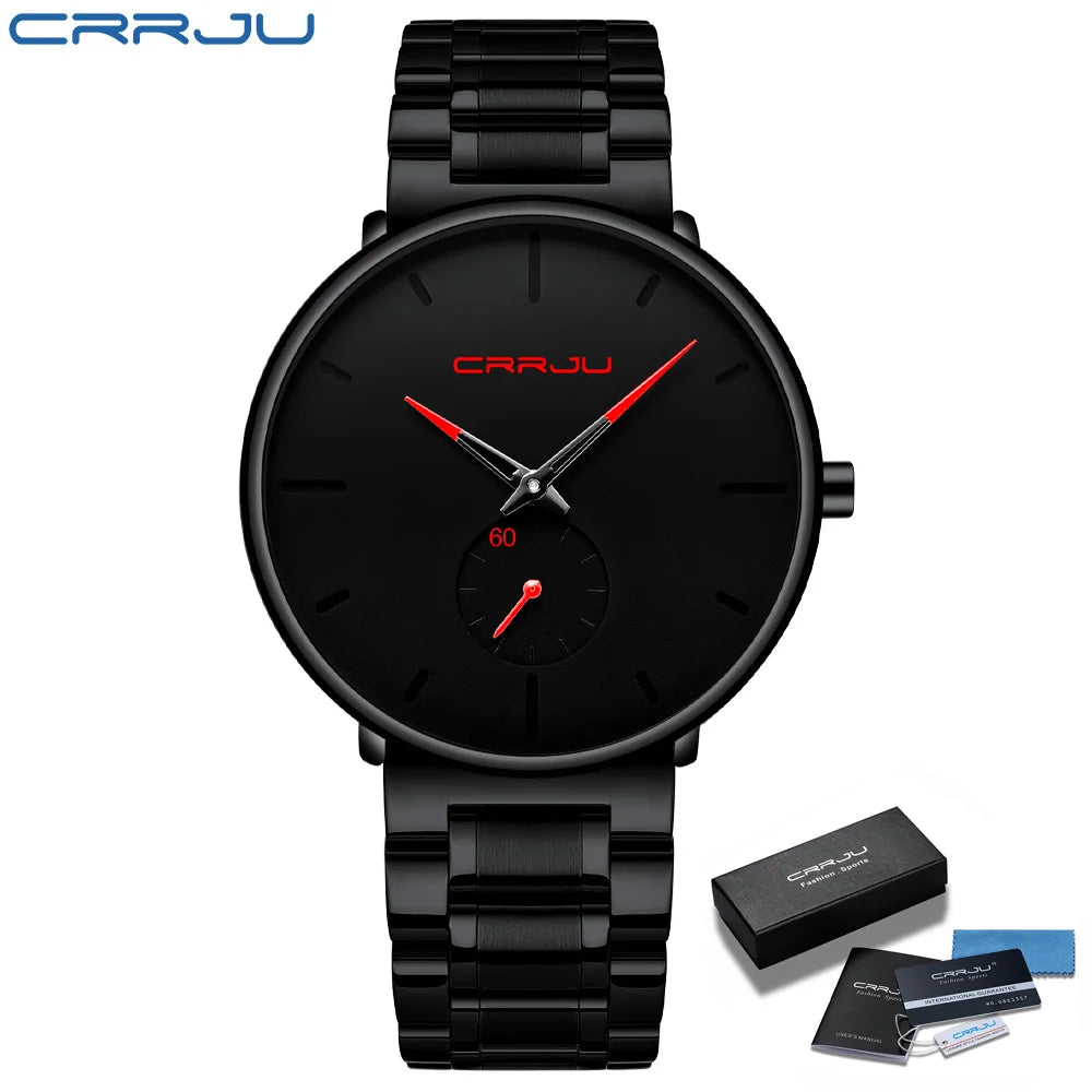 Mens Watches Stainless Steel Men'S Wrist Watch Casual Luxury Waterproof Sport Watch for Men Quartz Watch Relogio Masculino