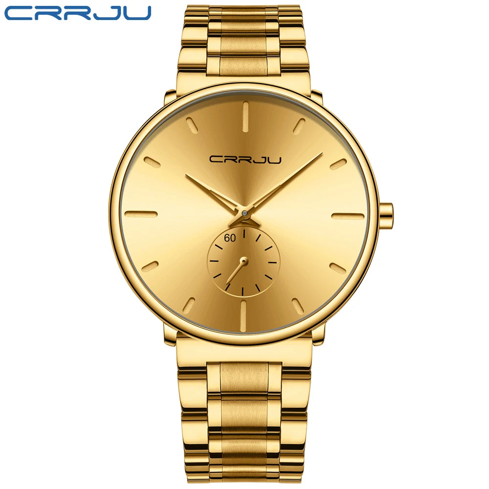 Mens Watches Stainless Steel Men'S Wrist Watch Casual Luxury Waterproof Sport Watch for Men Quartz Watch Relogio Masculino