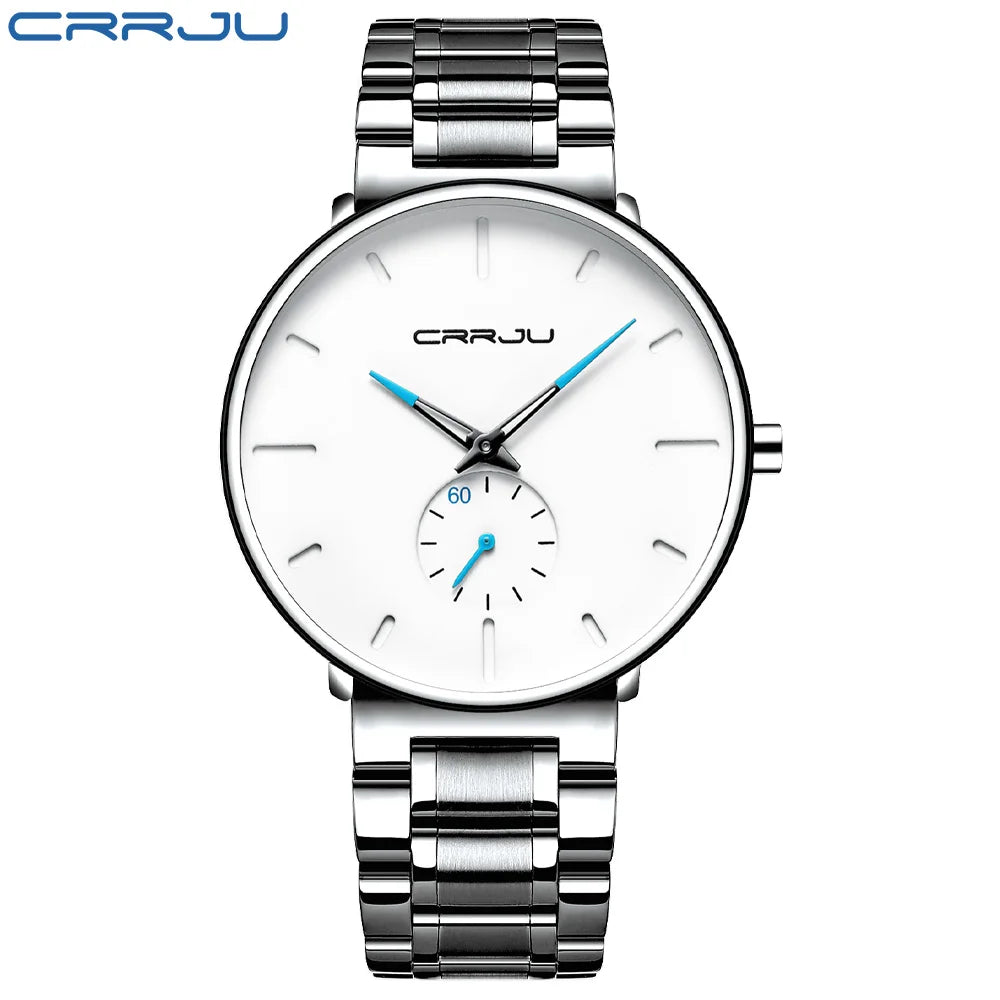 Mens Watches Stainless Steel Men'S Wrist Watch Casual Luxury Waterproof Sport Watch for Men Quartz Watch Relogio Masculino