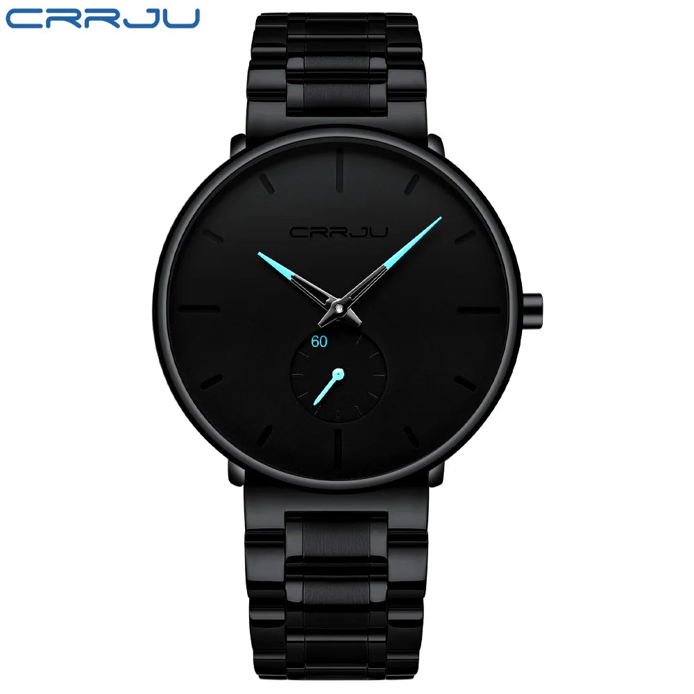 Mens Watches Stainless Steel Men'S Wrist Watch Casual Luxury Waterproof Sport Watch for Men Quartz Watch Relogio Masculino