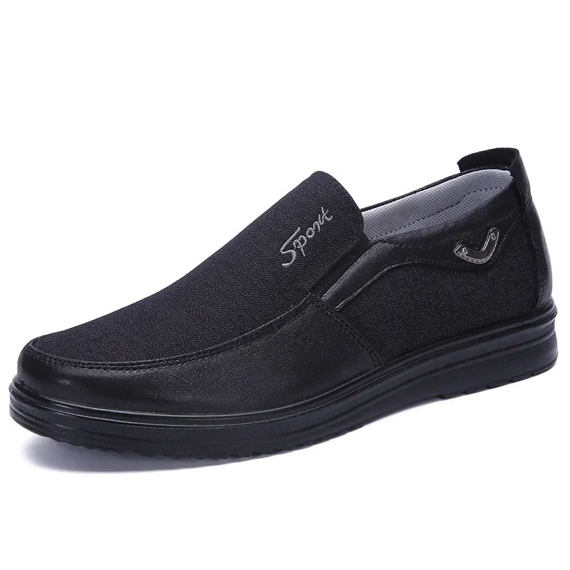 Men'S Canvas Shoes Outdoor Lightweight Soft Sole Non-Slip Walking Shoes Light and Comfortable Casual Fashion Men'S