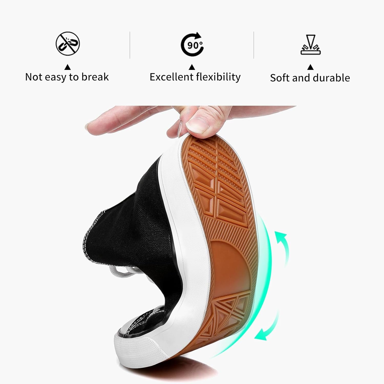 Women'S High Top Canvas Shoes Fashion Sneakers Casual Shoes for Walking（Black.Us7）